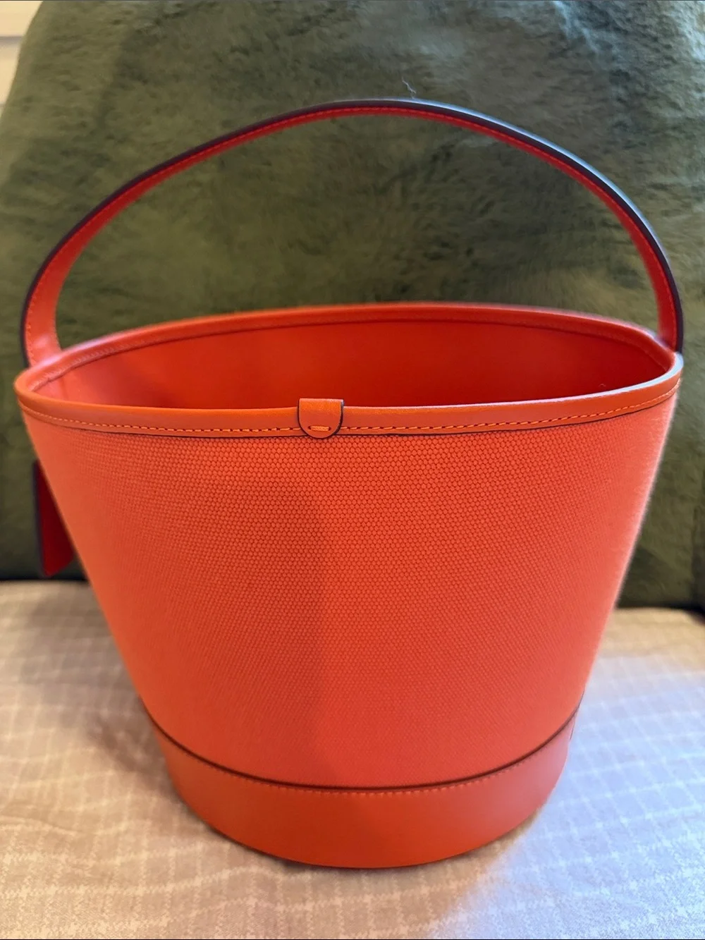 Coach Orange Glitter Jack-O'-Lantern Bucket Bag